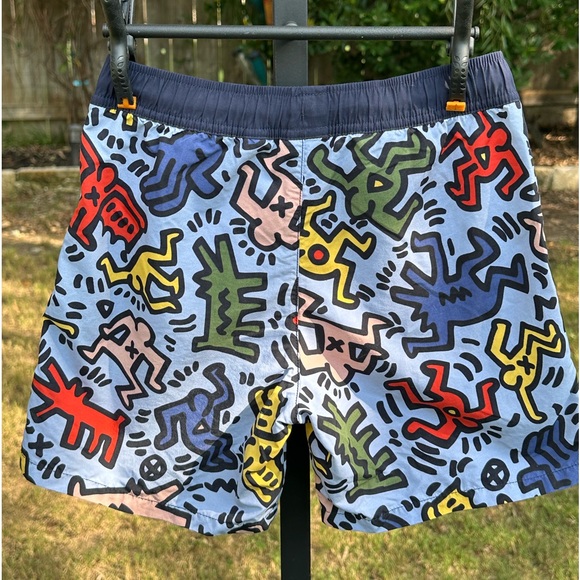 Lacoste Keith Haring Boys Size 10 Swim Trunks! Awesome and Pristine! - Picture 2 of 5